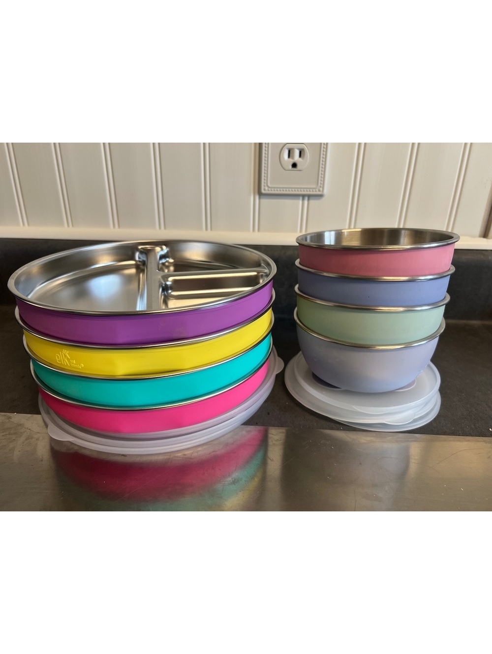 Elk Friends Stainless Plates and Bowls